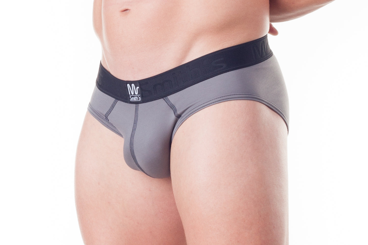 Mr Smith's Men's Underwear Classic Collection Silver Grey Brief