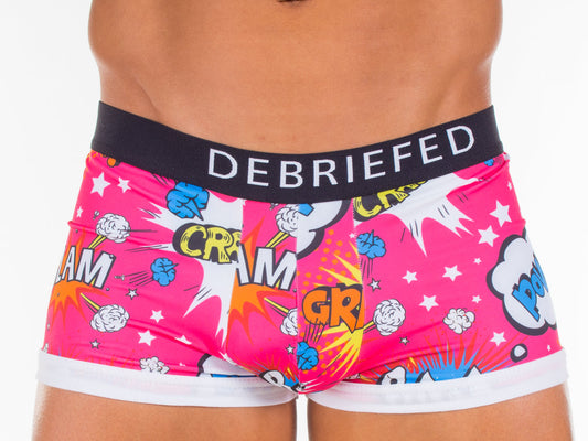 Debriefed Underwear - Cartoon Collection - BLAM Hipster - Pink