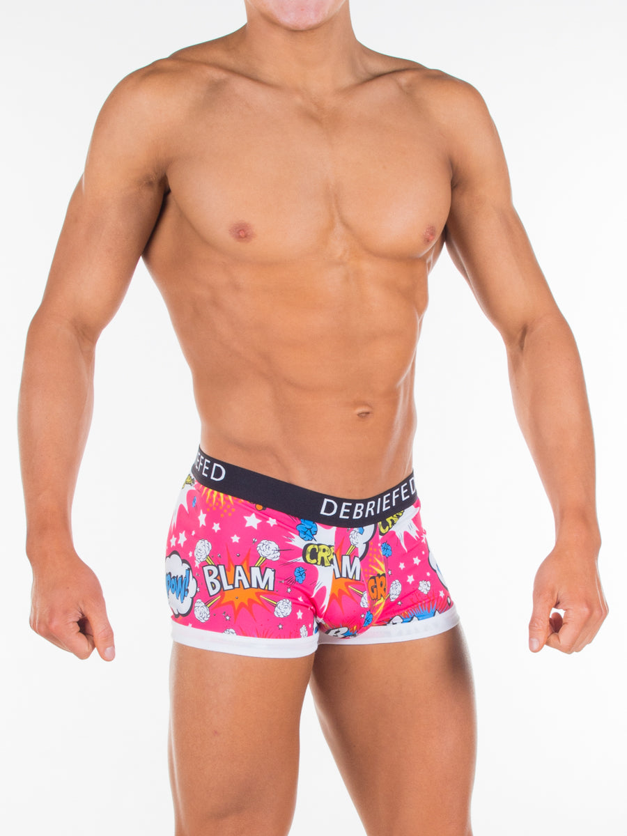 Debriefed Underwear - Cartoon Collection - BLAM Hipster - Pink