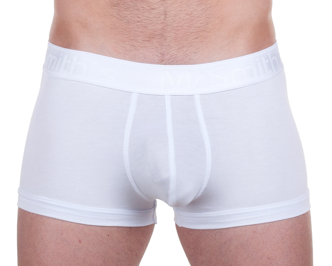 Mr Smith's Men's Underwear - Bamboo Boxer - White