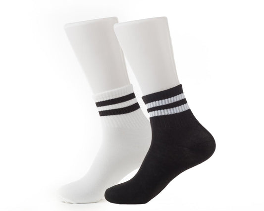 Men's Accessories - Twin Pack of Striped Outdoor Gym & Sports Socks