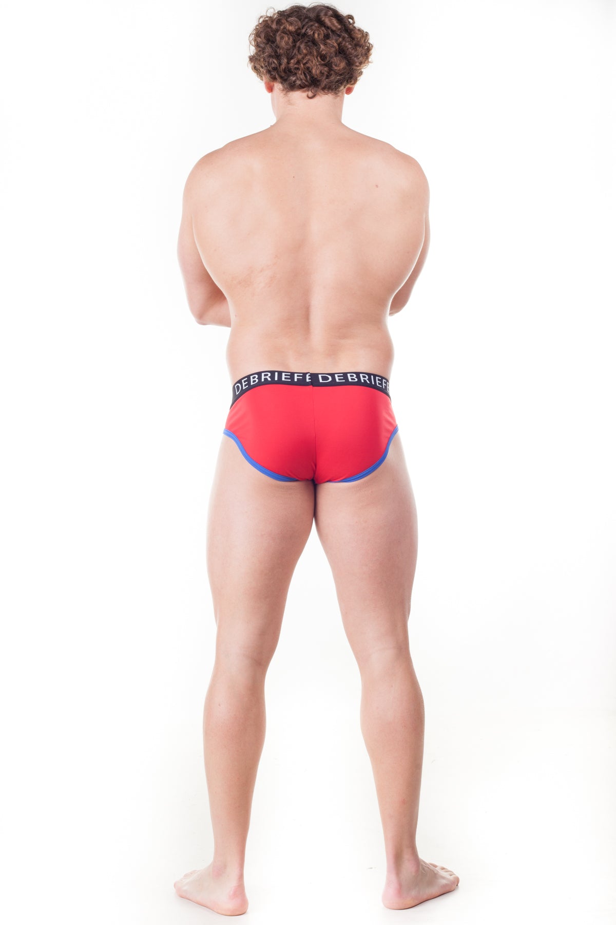 Debriefed Super Power Collection Cosmic Brief – Red with Blue Trim
