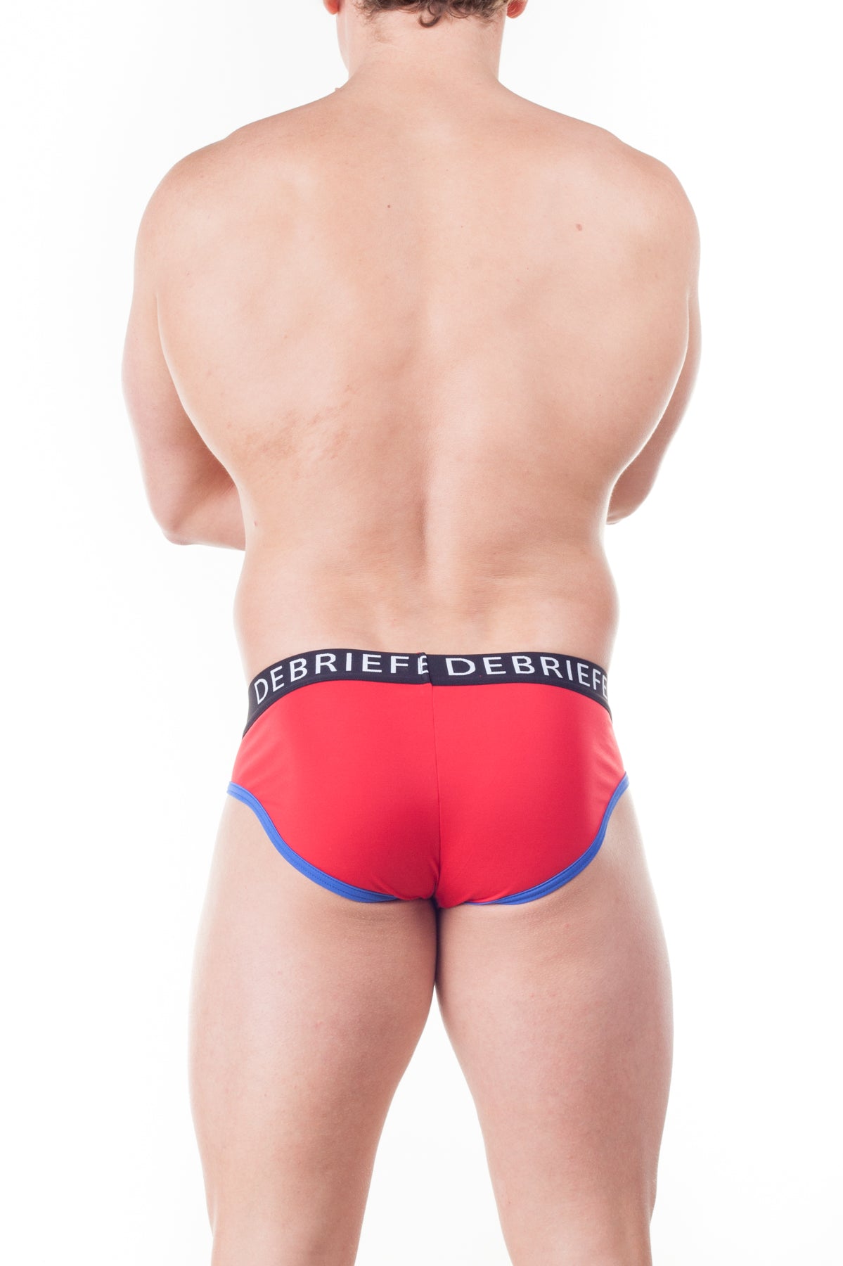 Debriefed Super Power Collection Cosmic Brief – Red with Blue Trim