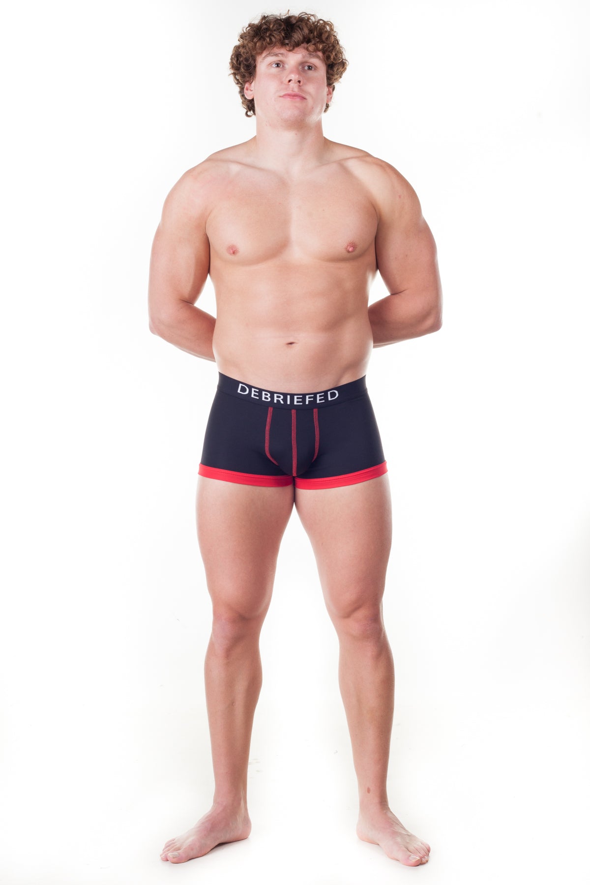 Debriefed Super Power Collection Obsidian Hipster – Black with Red Trim