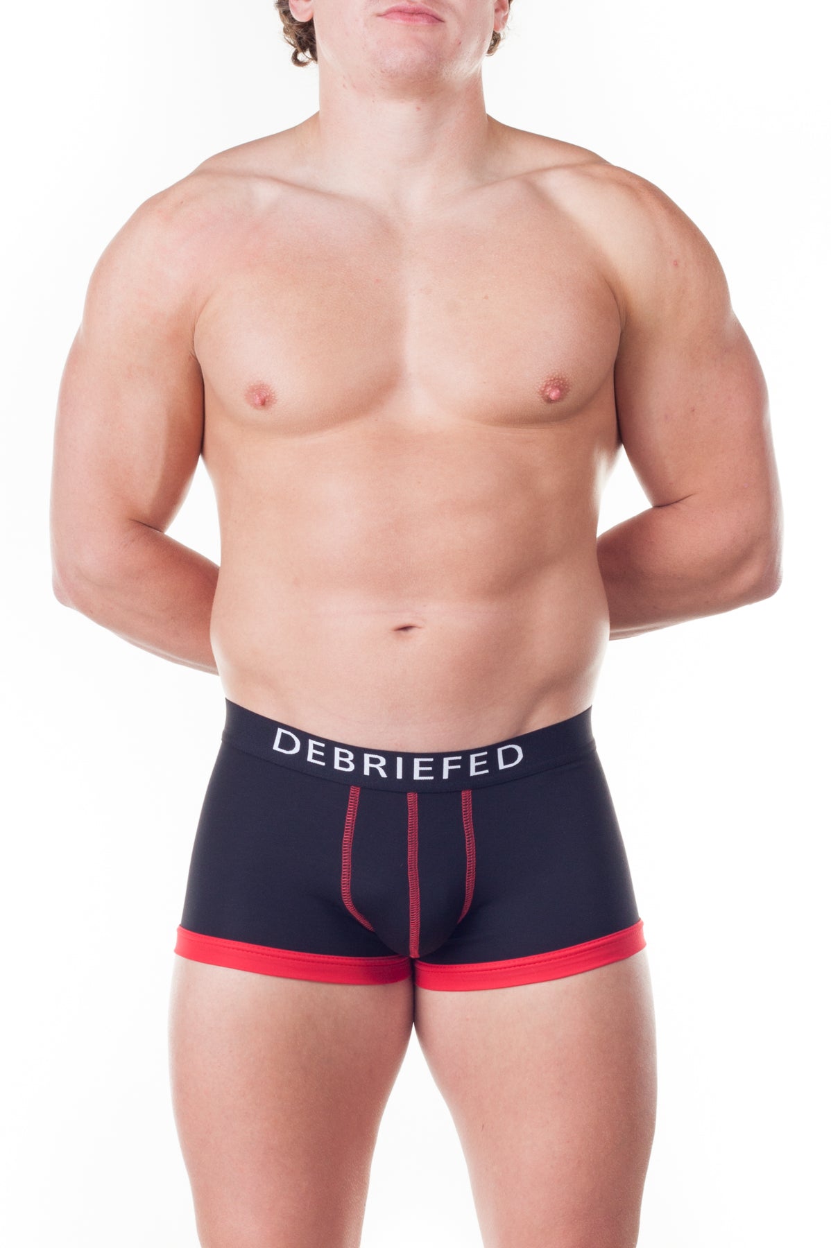 Debriefed Super Power Collection Obsidian Hipster – Black with Red Trim