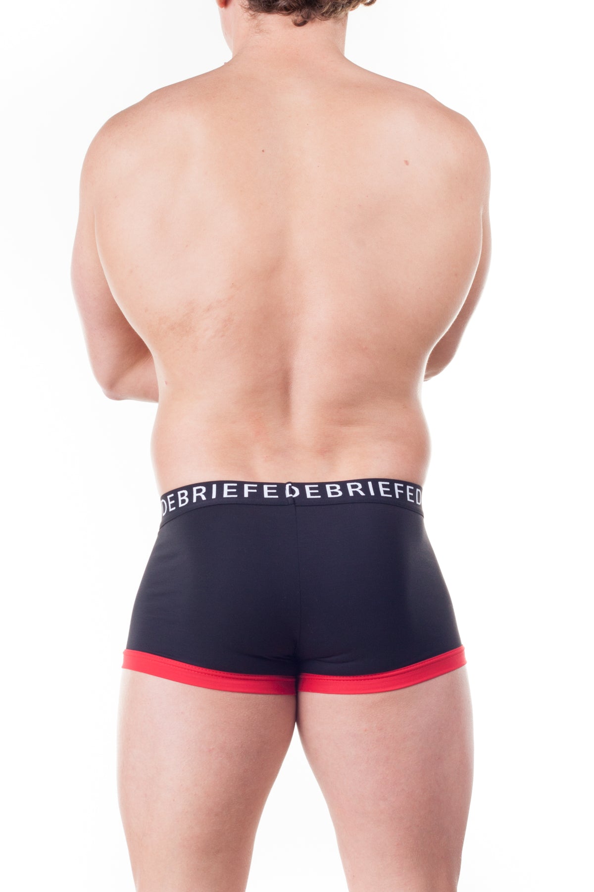 Debriefed Super Power Collection Obsidian Hipster – Black with Red Trim