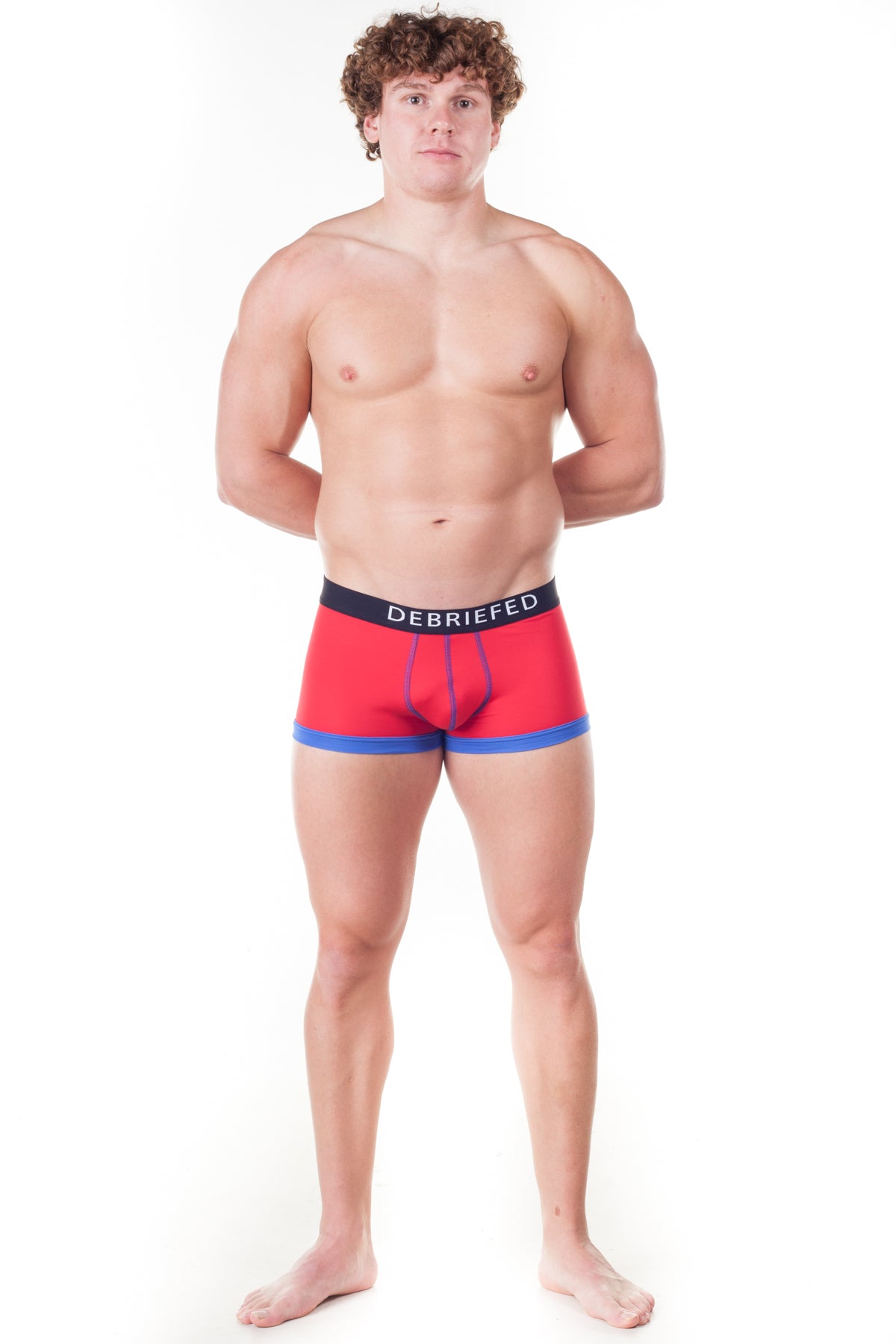 Debriefed Super Power Collection Cosmic Hipster – Red with Blue Trim