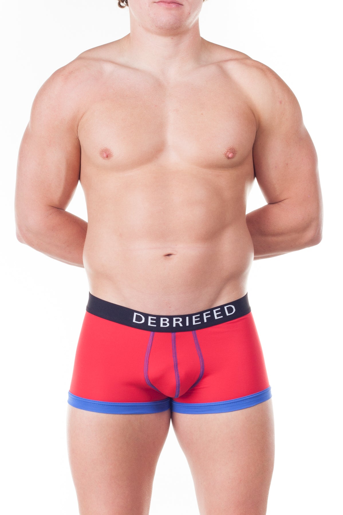 Debriefed Super Power Collection Cosmic Hipster – Red with Blue Trim