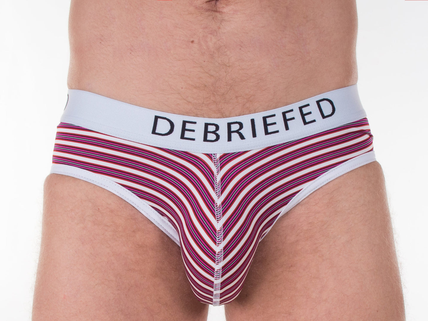 Debriefed Underwear - Barber Stripe Brief