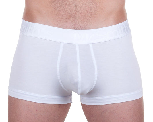 Mr Smith's Men's Underwear - Bamboo Boxer - White